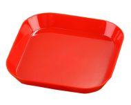 High-grade Plastic Fruit Dish Candy Dish Fruit Bowl Snack Tray Saucer,Red