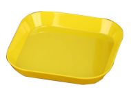 Plastic Fruit Dish Candy Dish Fruit Bowl Snack Tray Saucer,Yellow