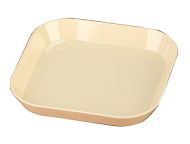 Snack Tray Saucer Plastic Fruit Dish Candy Dish Small Plate,Beige