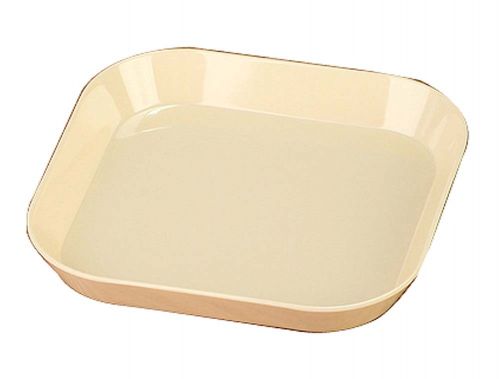 Snack Tray Saucer Plastic Fruit Dish Candy Dish Small Plate,Beige