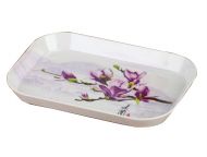 Lovely Flowers Saucer Snack Tray Small Plates Fruit/Candy Dishes