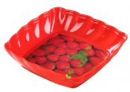 Lovely Strawberry Pattern Fruits/Candies Dishes Tray Small Plates,Red