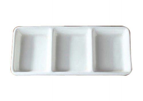 Set of 3 Convenient High-class Ceramics Dessert Dishes Candies Seasoning Plates