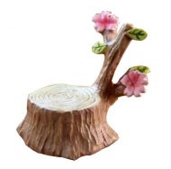 Set of 2 Lovely Small Decorations Resin Emulational Stump Ornaments