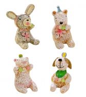 Set of 4 Small Lovely Ornaments Emulational Interesting Decorations