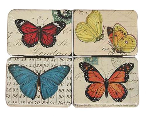 Set Of 24 Lovely Butterfly Fridge Magnet Set Small And Cute Style