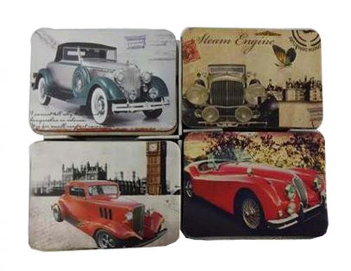 Set Of 24 Classic Vintage Car Fridge Magnet Set Home Ornaments