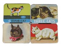 Set Of 24 Lovely Fridge Magnets of Cats Pattern Home Ornaments