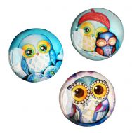 Set Of 3 Lovely Owl Style Fridge Magnet Set Small And Cute Magnets