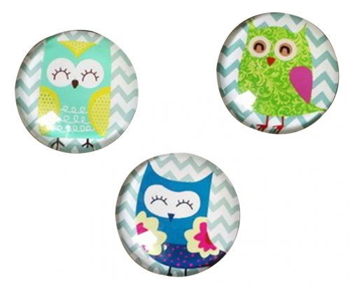 Set Of 3 Lovely Owl Fridge Magnet Set Cute Magnets Home Decor