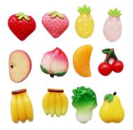 Set Of 12 Lovely Fruits Pattern Fridge Magnets Home Decorations