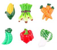 Set Of 6 Lovely Vegetables Fridge Magnets Cute Home Decorations