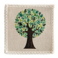 Set of 3 Big Tree Place Mats Table Mats Insulation Mats For Children