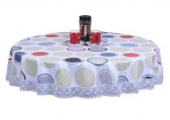 Beautiful Classical Round Tablecloth Water And Oil Resistant Picnic Mat