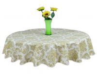 Elegant Round Tablecloth Water And Oil Resistant Classical Tablecloth