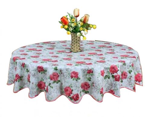 High-quality Elegant Beautiful Round Tablecloth Water And Oil Resistant