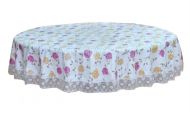 Durable Elegant Classical Round Tablecloth Water Resistant Household Items