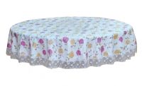 Durable Elegant Classical Round Tablecloth Water Resistant Household Items