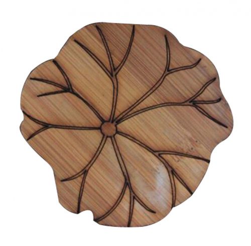 Set of 3 Bamboo Tea Set Coasters Coffee Coasters Natural