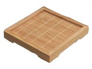 Set of 3 Healthy Bamboo Coffee Coasters Natural Tea Set Coasters