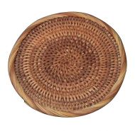 High-class Hand-knitted Round Bamboo Coasters Tea Set Coasters