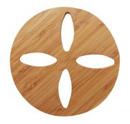 Set of 2 Round Bamboo Tablemat Coasters Coffee Drinks Coasters