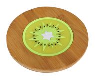 Set of 2 Lovely Kiwifruit Pattern Coasters Tablemat Bowl Pad