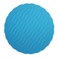 Set of 2 High-quality Durable Round Silicone Coasters Tablemats