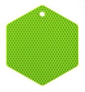 Set of 3 Creative Honeycomb Pot Holders Green Nonslip Insulation Mats Pads