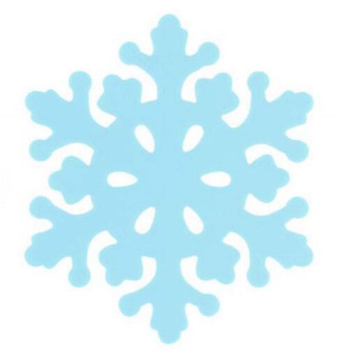 Set of 4 Beautiful Blue Snowflake Pot Holders Insulation Mats Place Mats