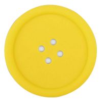 Set Of 4 Lovely Yellow Button shapes Pot Holders Insulation Mats Coffee Pads