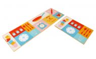 Set of 2 Elegant Cartoon Kitchen Mat Room Mat Bibulous And Skidproof Mat