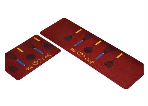 Set of 2 Creative Beautiful Kitchen Mat Room Mat Non-slip Door Mats