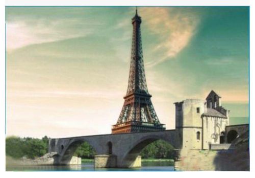 Classical Elegant Eiffel Tower 1000 Pcs Puzzle Adults And Children Toys