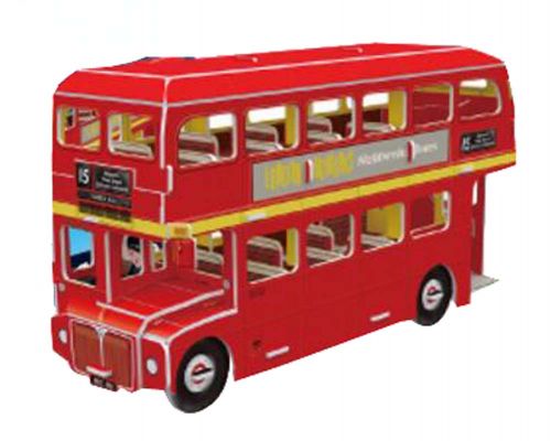 Creative Double-Decker Bus Jigsaw Puzzle For Children Toys Stereo Jigsaw