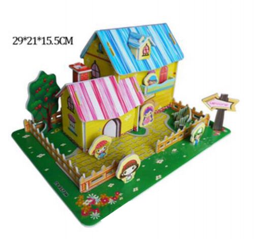 Beautiful 3D House Jigsaw Puzzle Children And Students Toys Stereo Puzzle