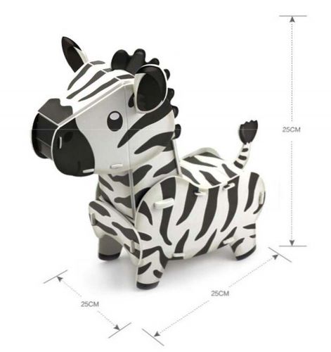 Lovely 3D Pony Jigsaw Puzzle Children Toys Stereo Animal Jigsaw Puzzle