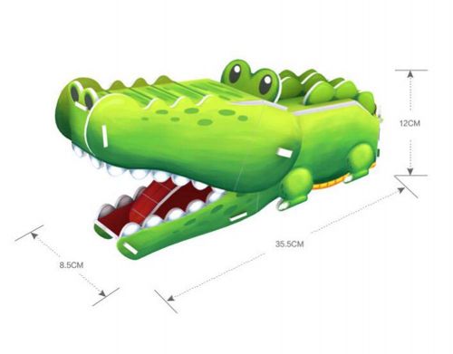 Cute 3D Jigsaw Puzzle Stereo Realistic Jigsaw Puzzles Green alligator